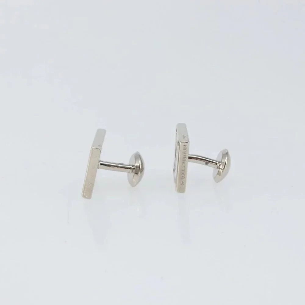 LOUIS VUITTON Bouton De Manchette Stratos Cuffs metal Silver M68252 Auth BA7567